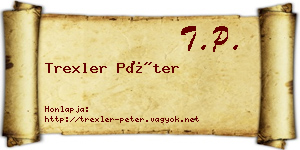 Trexler Péter névjegykártya